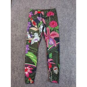 Nike Dri-FIT Leggings Womens Large Multicolor Floral Bugs Print Activewear Pants